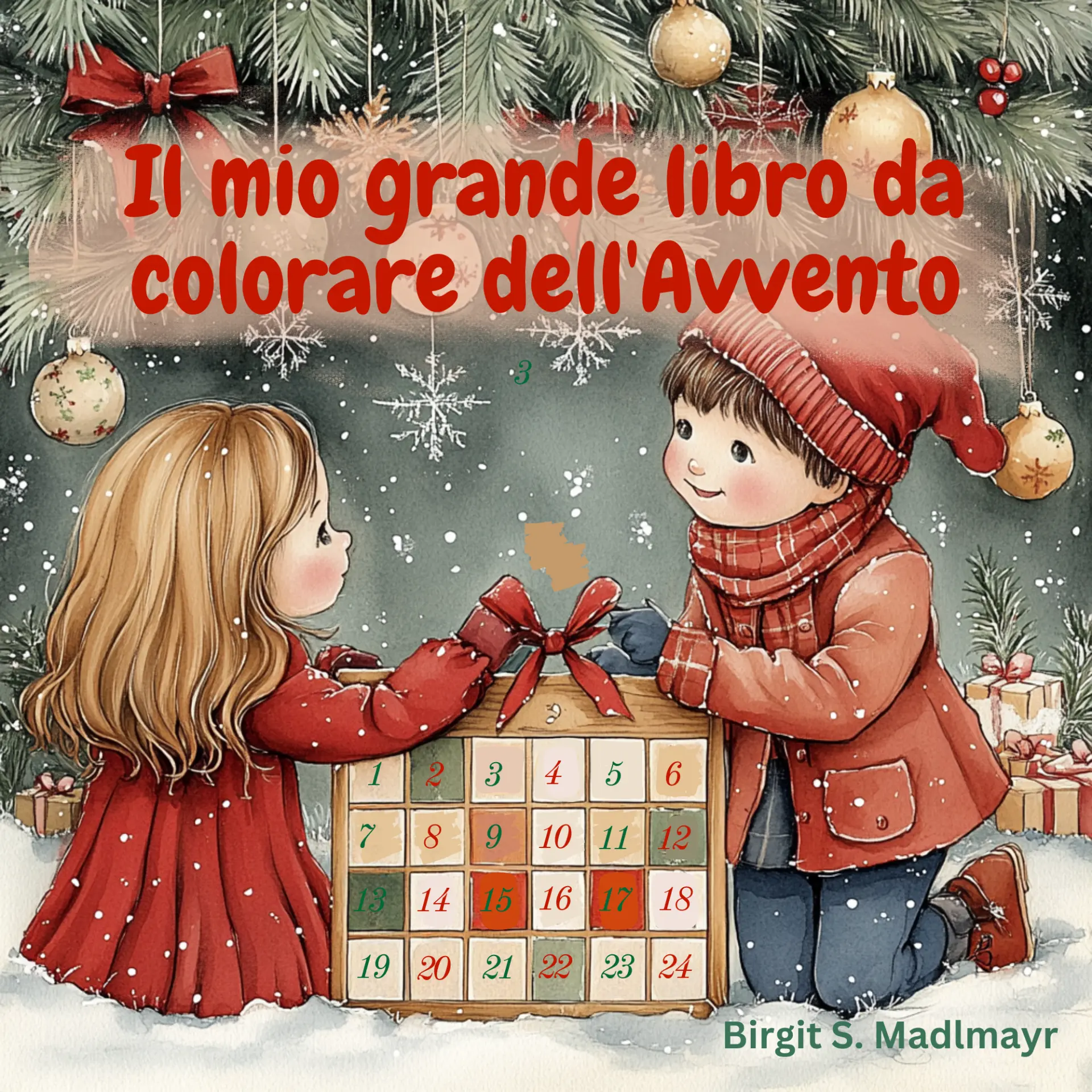 Copertina originale di Il mio grande libro da colorare dell’Avvento